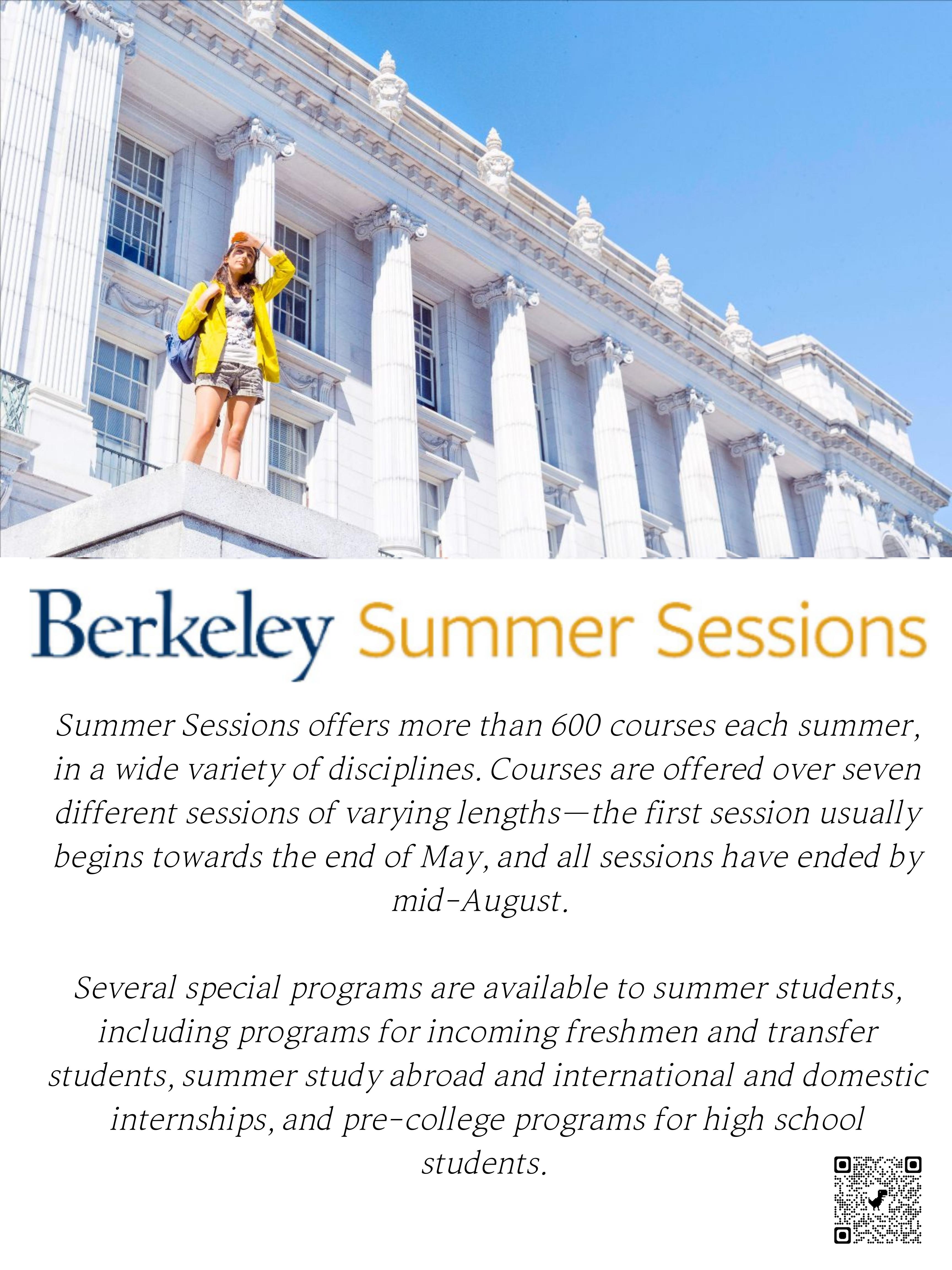 Join the UC Berkeley Summer Sessions Info Sessions OIA